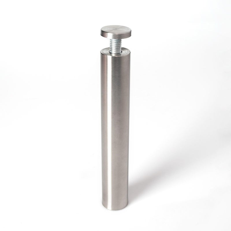 OUTWATER Stainless Steel Standoff 1 Inch Diameter x 6 Inch Barrel Length Brushed Finish for PVC, Glass and Acrylic Sign Stand Off Wall Anchors and Screws 4 Piece Pack for Heavy Signs - Image 4